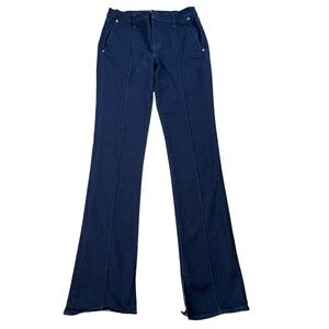 Express Skyscraper Mid Rise Dark Wash Flare Jeans.  Size 6R